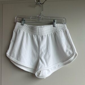 TNA White Terry Athletic Lounge Shorts